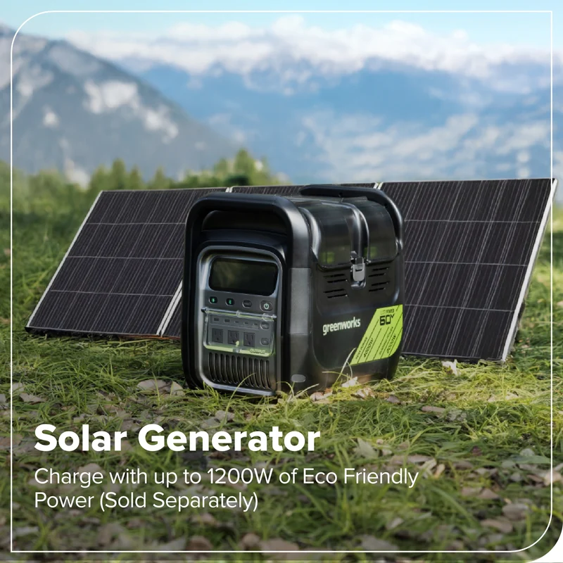 60V 2000W 4-Slot Inverter Portable Power Station (Tool Only)