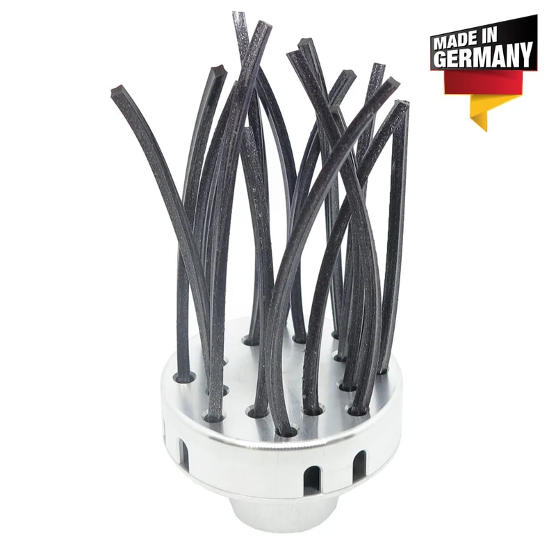 Wildkrautbürstenaufsatz inkl. Fadenkopffunktion 8mm für Rasentrimmer