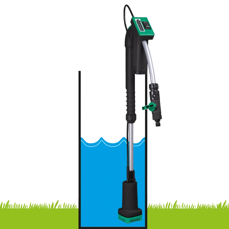 Li-Ion Akku-Regenfasspumpe 12 V + 2 Akkus