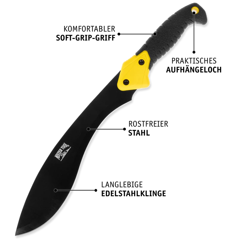 Gartenmachete mit geschwungener Klinge