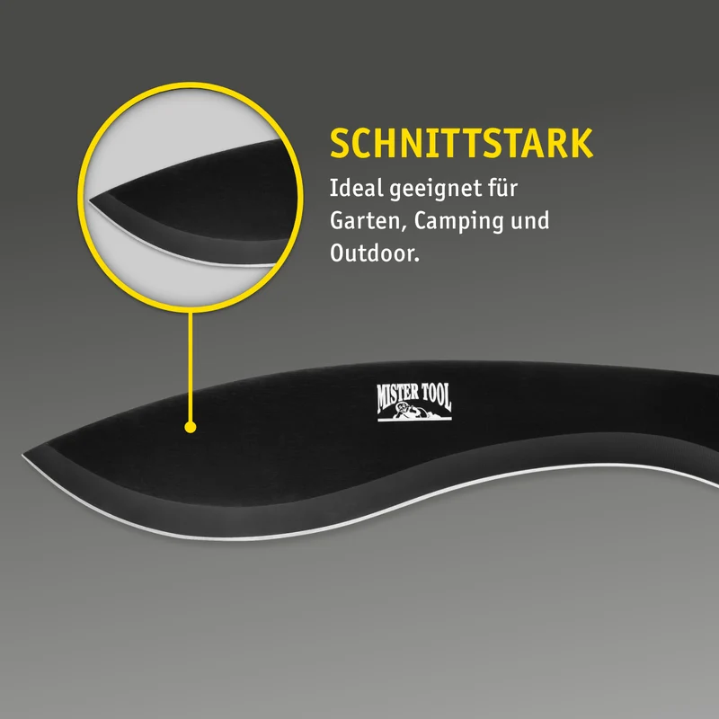 Gartenmachete mit geschwungener Klinge