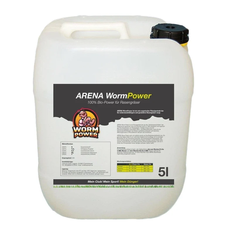 ARENA WormPower - 100% Bio Bodenaktivator für Rasengräser