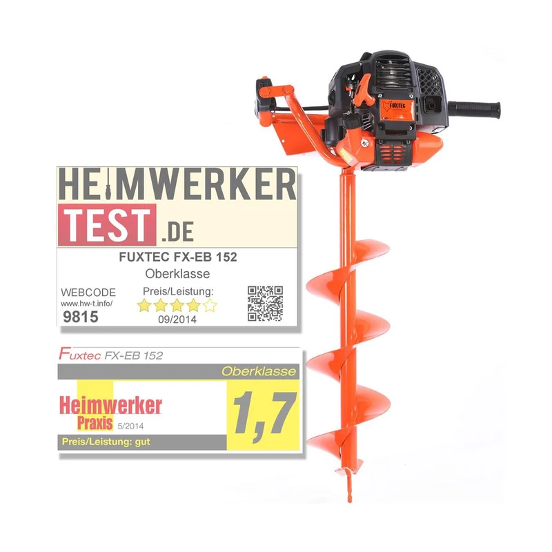 B-WARE FUXTEC FX-EB152 Erdbohrer inkl. 100,150,200mm - NL Edition