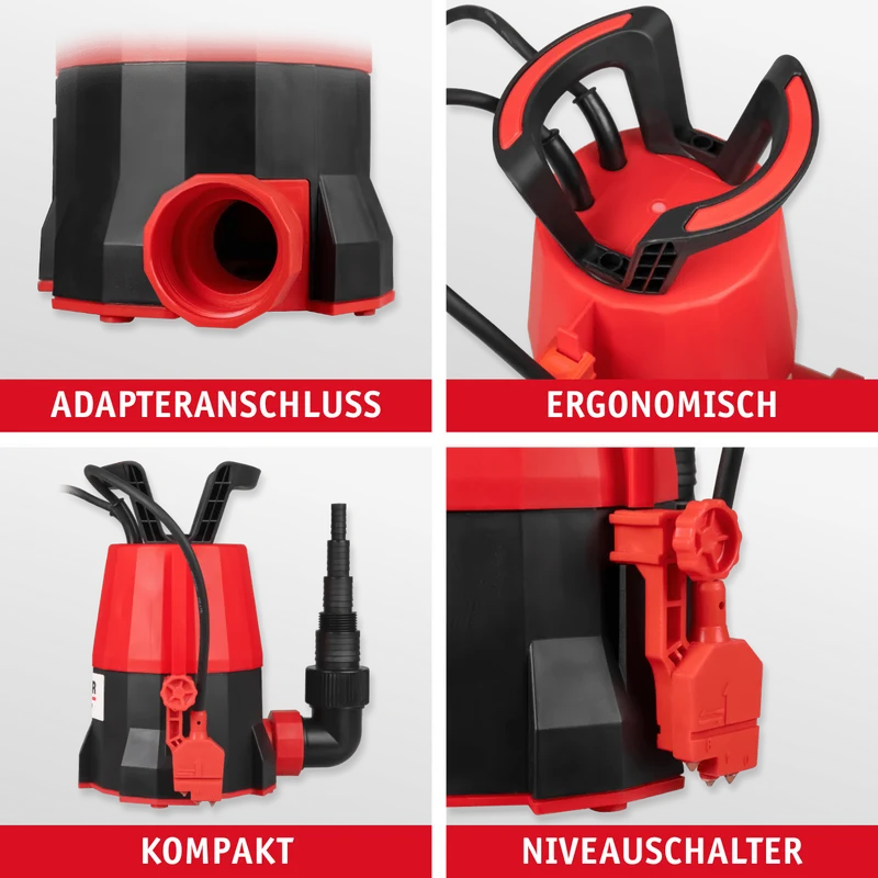 Klarwasser Tauchpumpe "extra flach" 400 W
