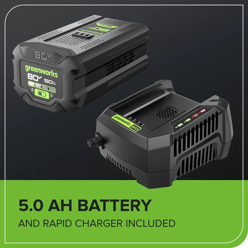 80V 21" Cordless Battery 4-in-1 Push Lawn Mower and 700CFM Blower Combo Kit: 5.0 Ah Battery and 6A Charger