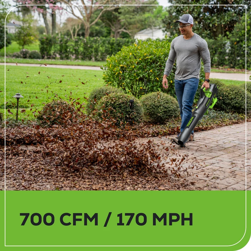 80V 700CFM Cordless Battery Blower w/ 2.5Ah Battery & Charger