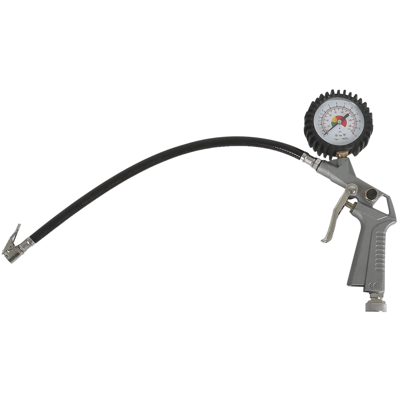 Werkstatt-Kompressor 50 L (mit Spiralschlauch, Manometer, Adapter)