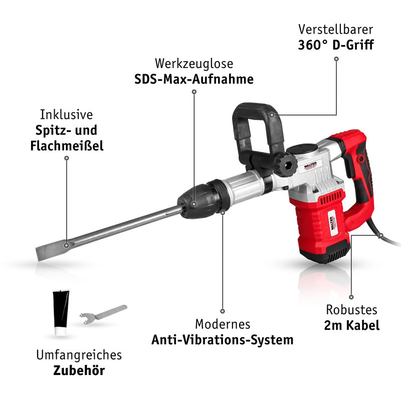 SDS Max - Stemm und Abbruchhammer 1300 W