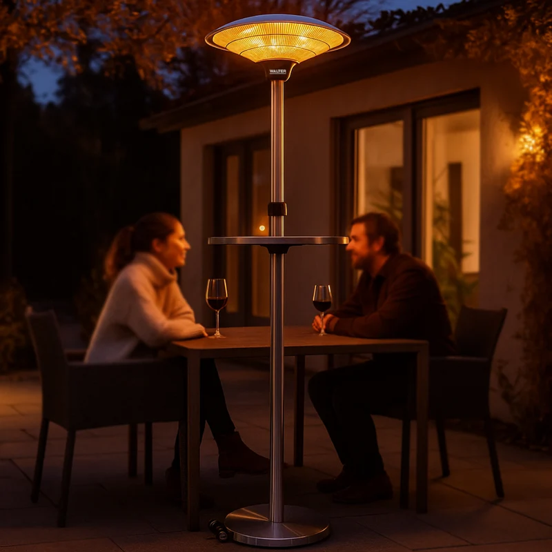 Halogen Terrassenstrahler mit Rädern