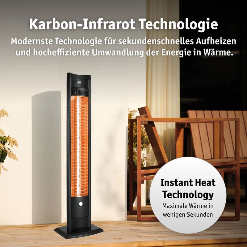 Infrarot Standheizstrahler 2000 W