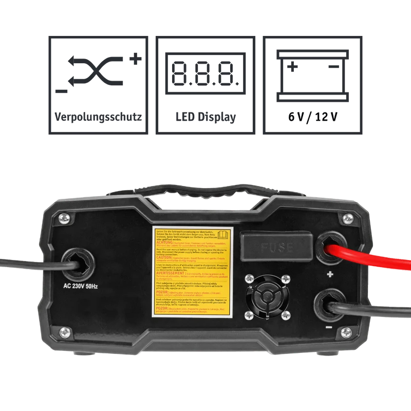 Auto-Batterieladegerät mit Starthilfe 6 / 12 V
