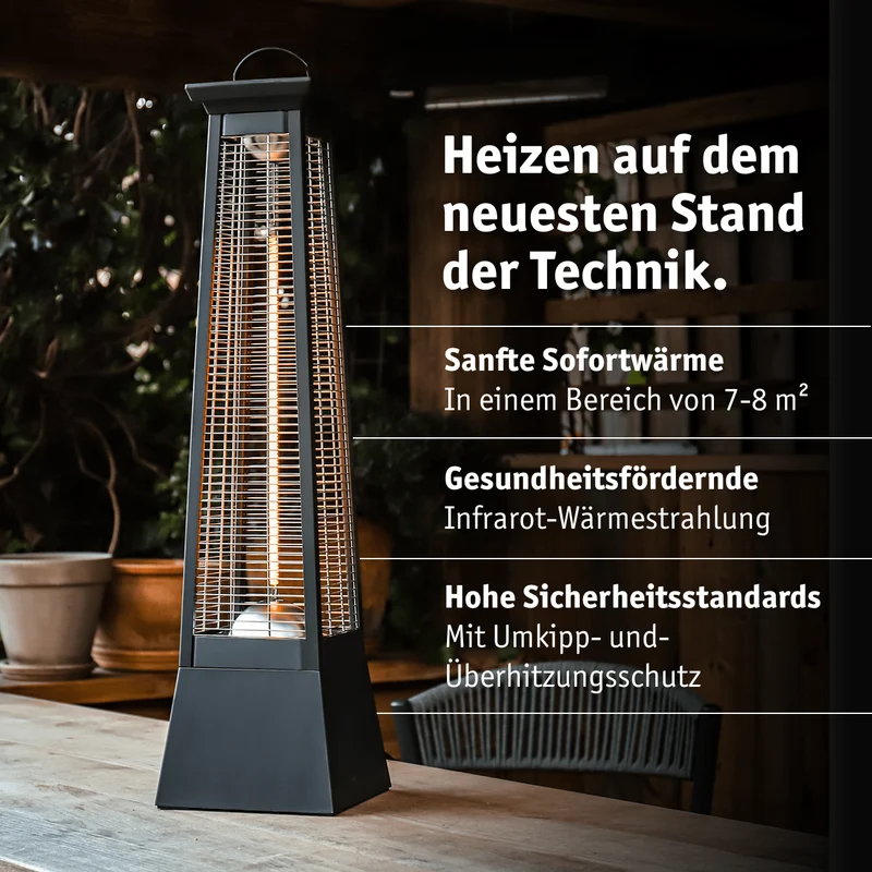 Infrarot Standheizstrahler 2000 W