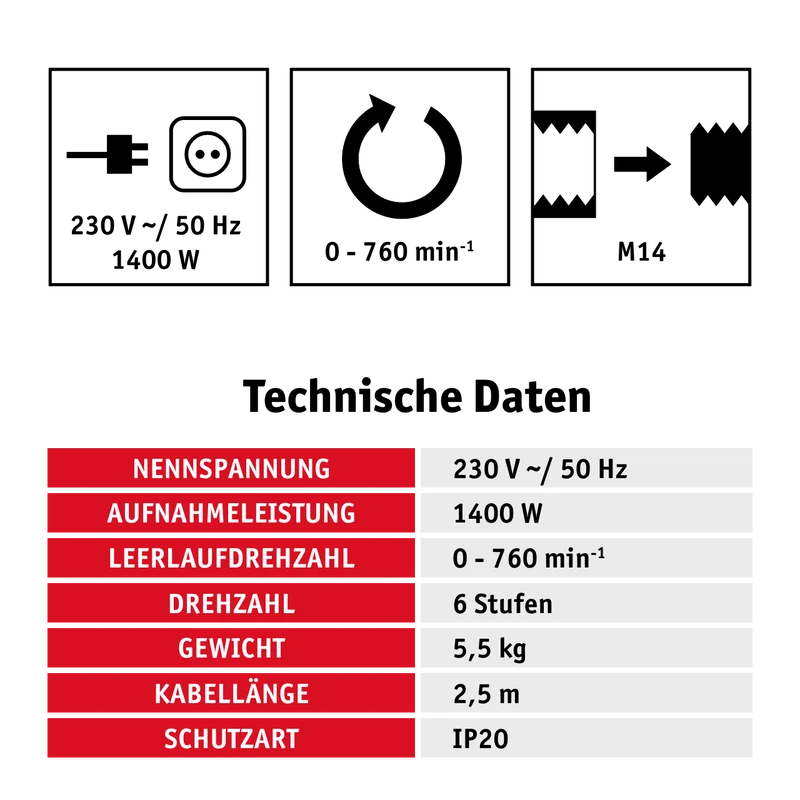 Farb- und Mörtelrührer 1400 W