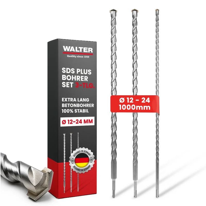 SDS+ Bohrer-Set 3-tlg. 1000 mm