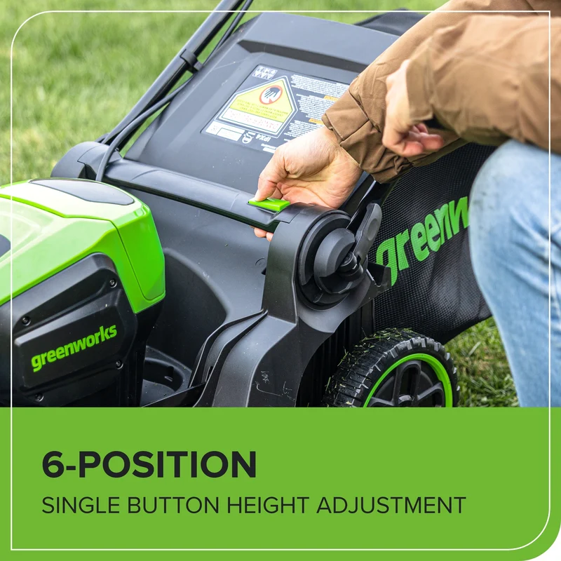 60V 17" Cordless Battery Push Lawn Mower and 13" String Trimmer Combo Kit: 4.0 Ah Battery and Charger