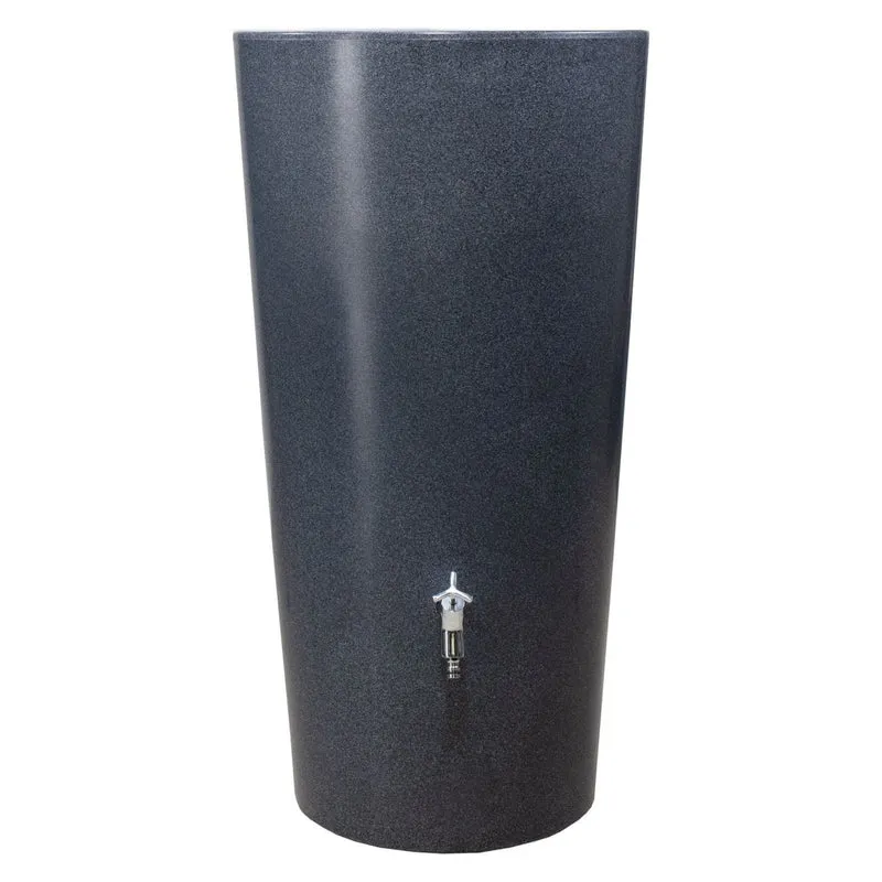 GARANTIA STONE 2in1 Regentonne 210 L, mit Pflanzschale, lava