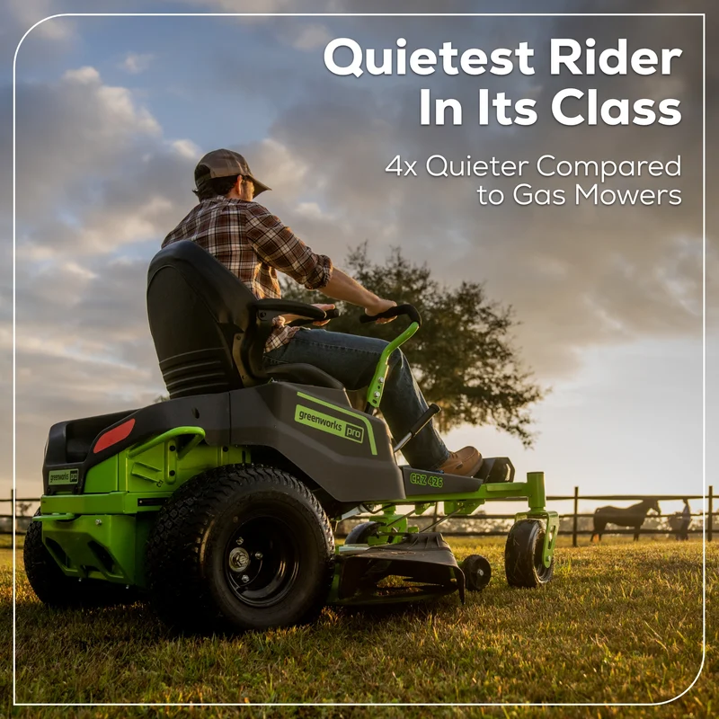 60V 42" Electric CrossoverZ Zero Turn Mower with (4) 8 Ah Batteries and (2) Dual-Port Turbo Chargers, CRZ4262