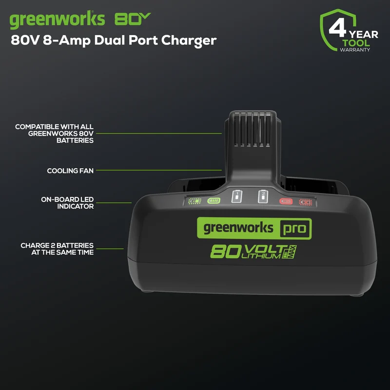 80V 8A Dual-Port Charger