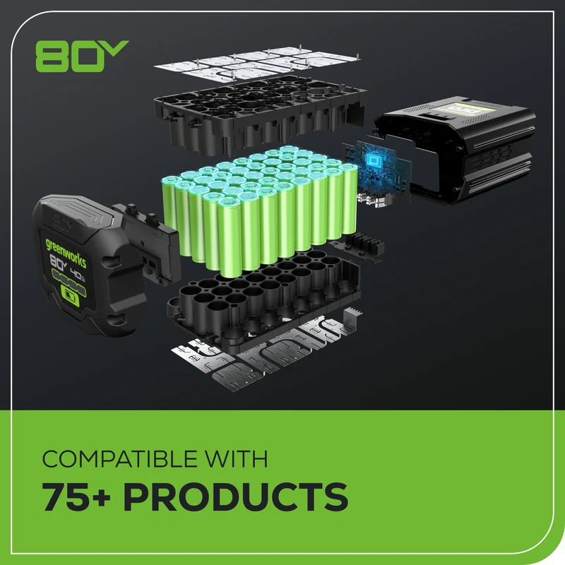 80V 750CFM Cordless Battery Single Port Backpack Blower, 4Ah Battery and Charger