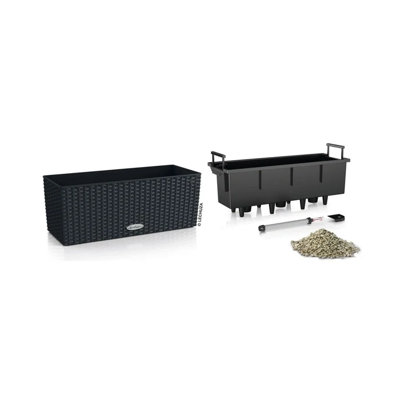LECHUZA BALCONERA Cottage Komplettset granit
