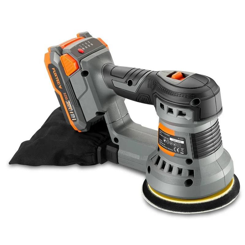 FUXTEC 20V Akku Rotationsschleifer FX-E1RS20 SET mit 1 x Akku 2Ah, 1 x Ladegerät 1A