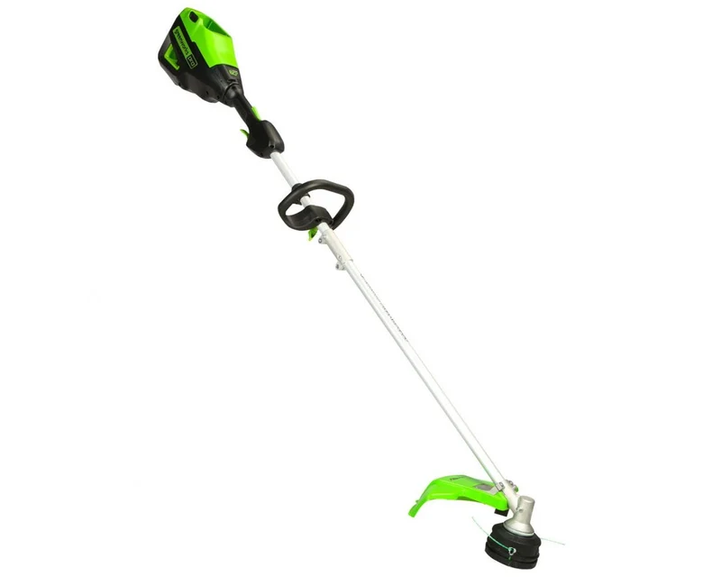 60V 16" Cordless Battery String Trimmer (Attachment Capable) and Horizontal Blower Attachment: 4.0 Ah Battery and Charger