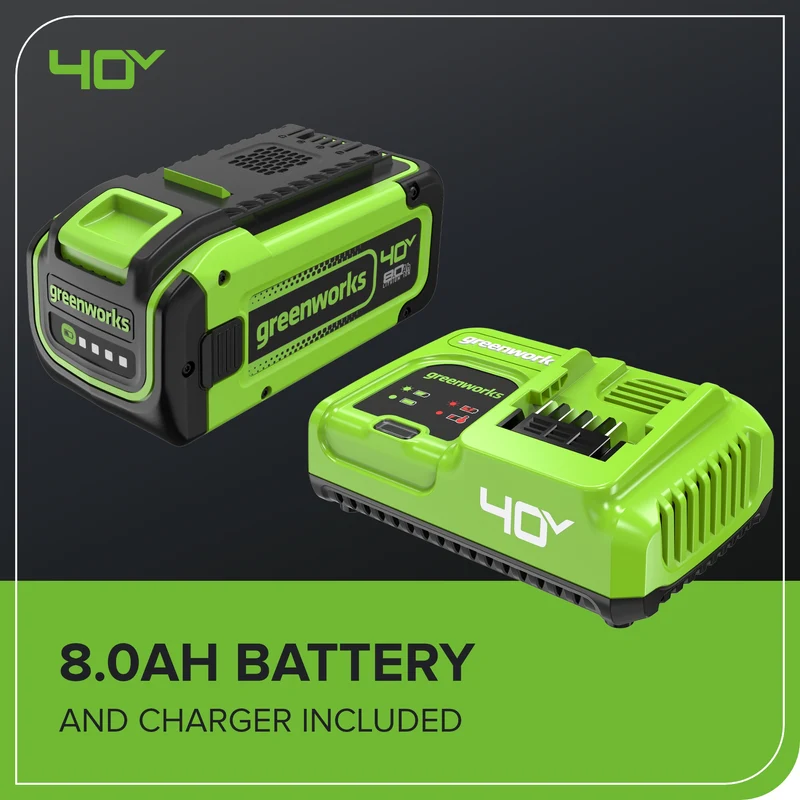 40V Gen 2.5 700 CFM Cordless Battery Brushless Leaf Blower, 8.0 Ah Battery and Charger