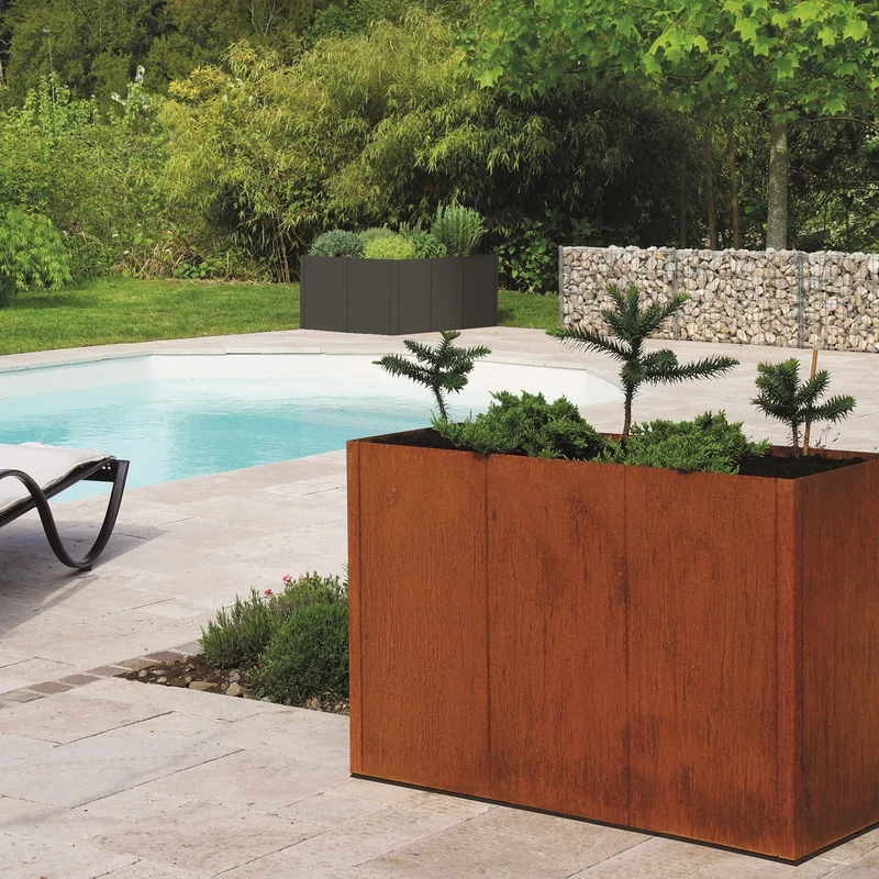 bellissa corten Hochbeet Pannello 116x80x80 cm