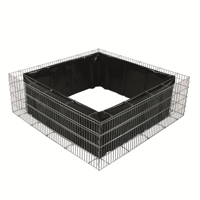 bellissa Hochbeet 4-Eck "premium" inkl. Trennfolie 120x120xH=40 cm