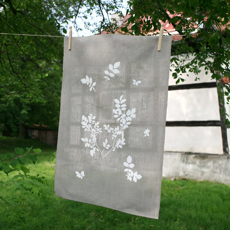 Geschirrtuch Heckenrose