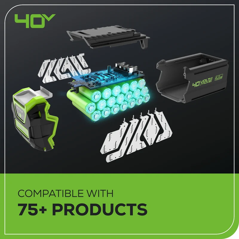 40V Cordless Battery Backpack Sprayer: 2.0 Ah USB Battery and Charger