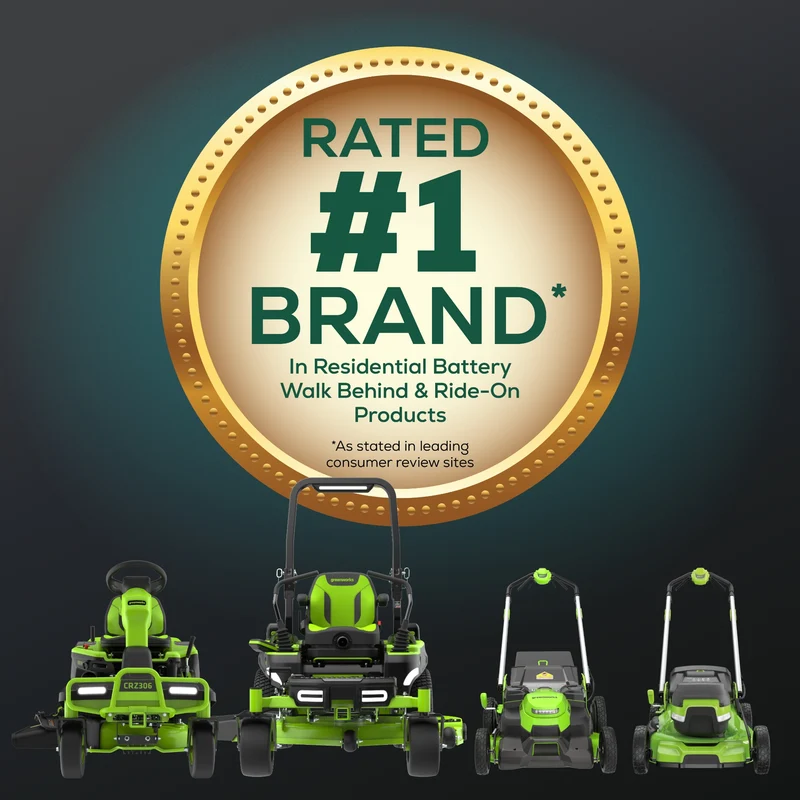 60V 42" Cordless Battery CrossoverT Riding Lawn Mower: (6) 8.0 Ah Batteries and (3) Dual-Port Turbo Chargers, CRT4261