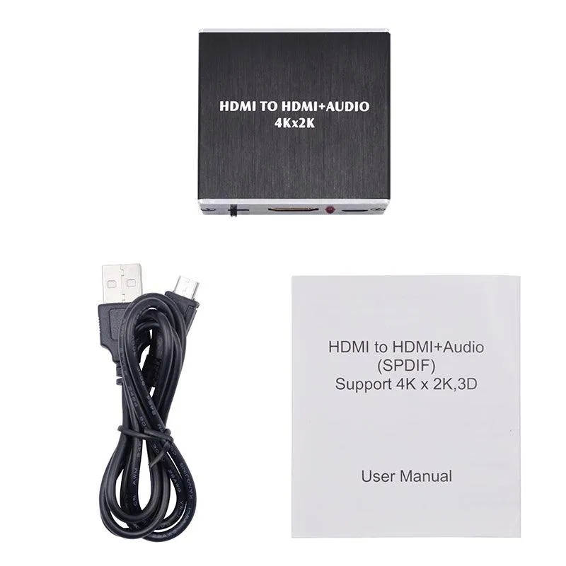 Convertisseur HDMI vers HDMI + AUDIO 3.5MM, TOSLINK 4K