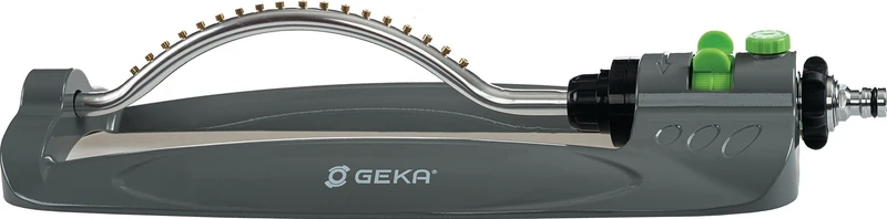 GEKA Viereckregner 399 m² Stecksystem Messing/Aluminium Metall – einstellbare Wurfweite