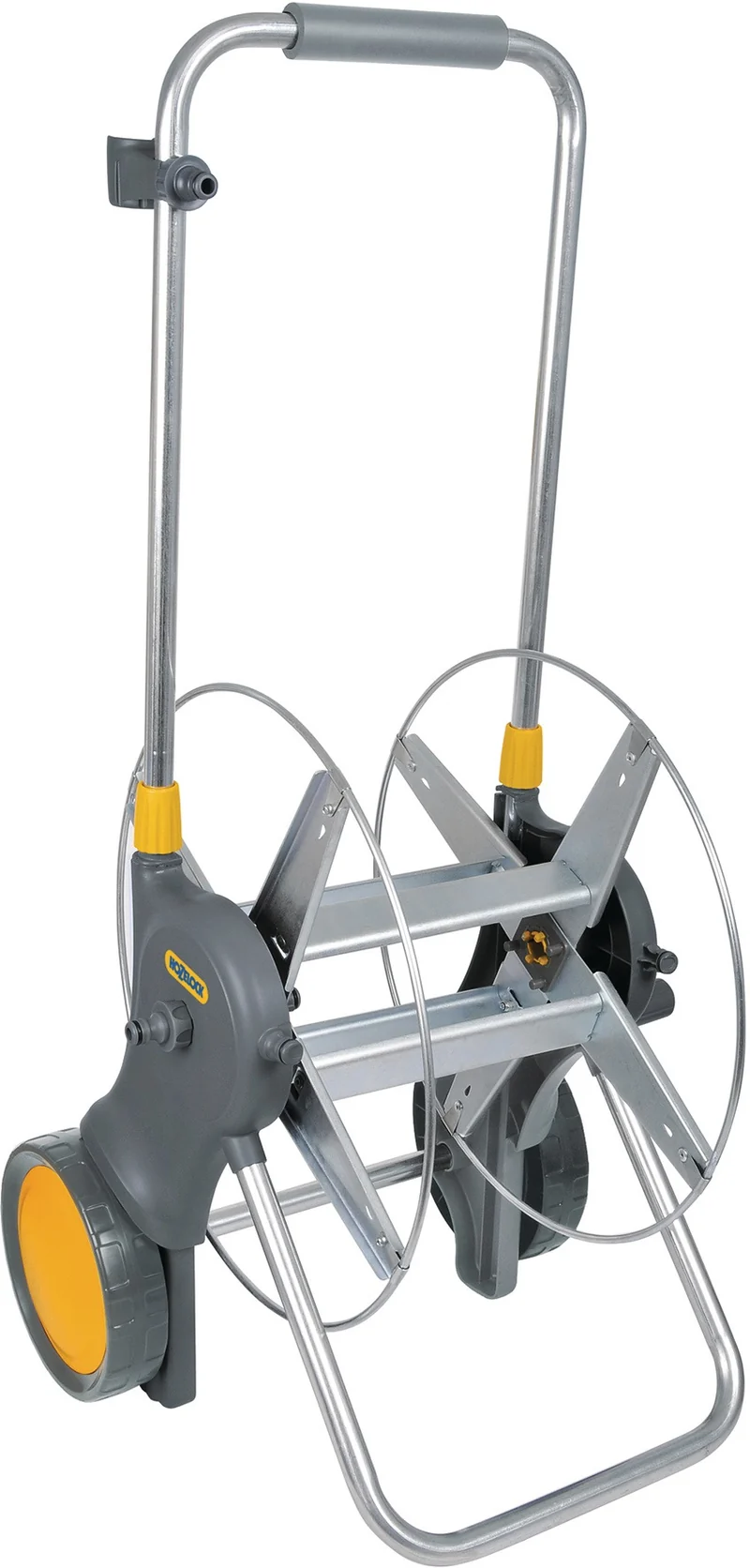 HOZELOCK Schlauchwagen 2460 M mit 16 mm (5/8 Zoll) Anschlussgewinde – Kunststoff/Stahl, montiert