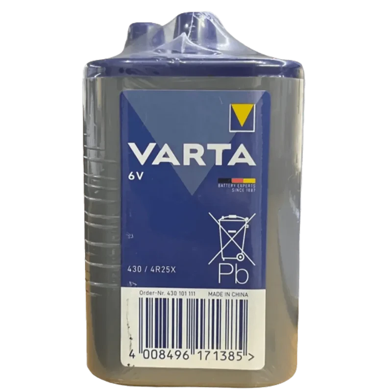 Pile saline 6V 4R25 Varta 430 à ressorts