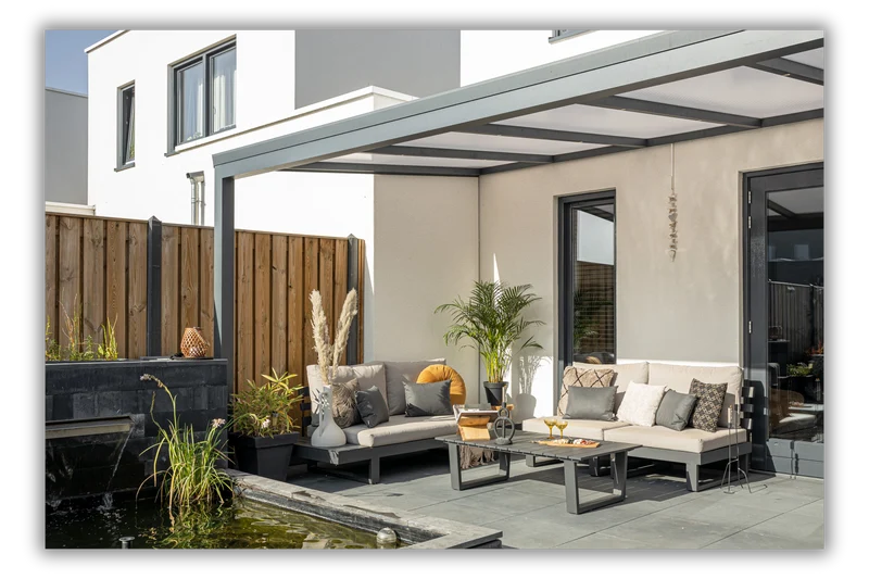 Terrassenüberdachung 500 cm x 250 cm