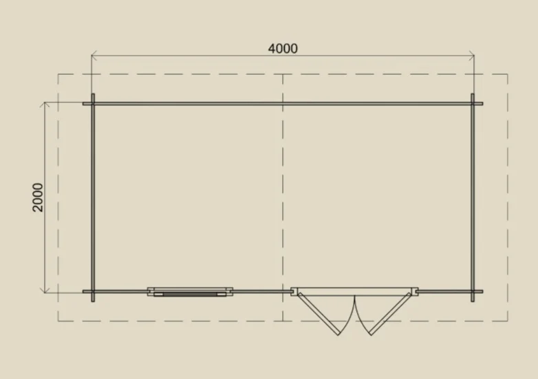 Gartenhaus Gera 400 cm x 300 cm