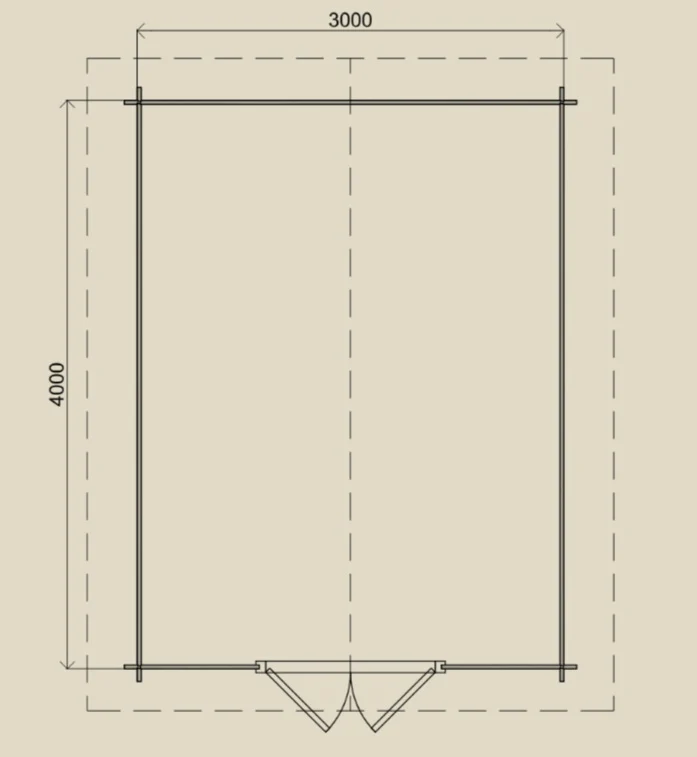 Gartenhaus Fürth 300 cm x 400 cm
