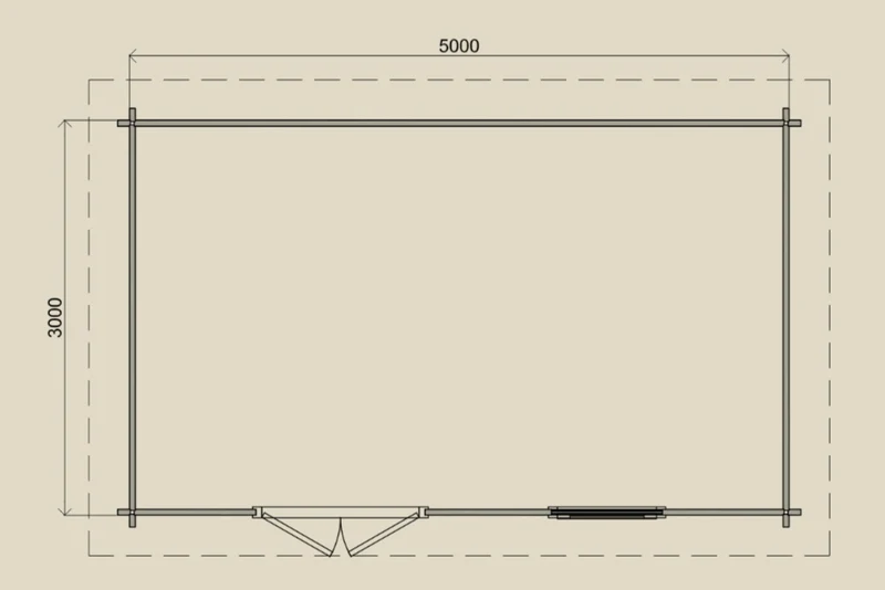 Gartenhaus Bergisch Delmenhorst 500 cm x 300 cm
