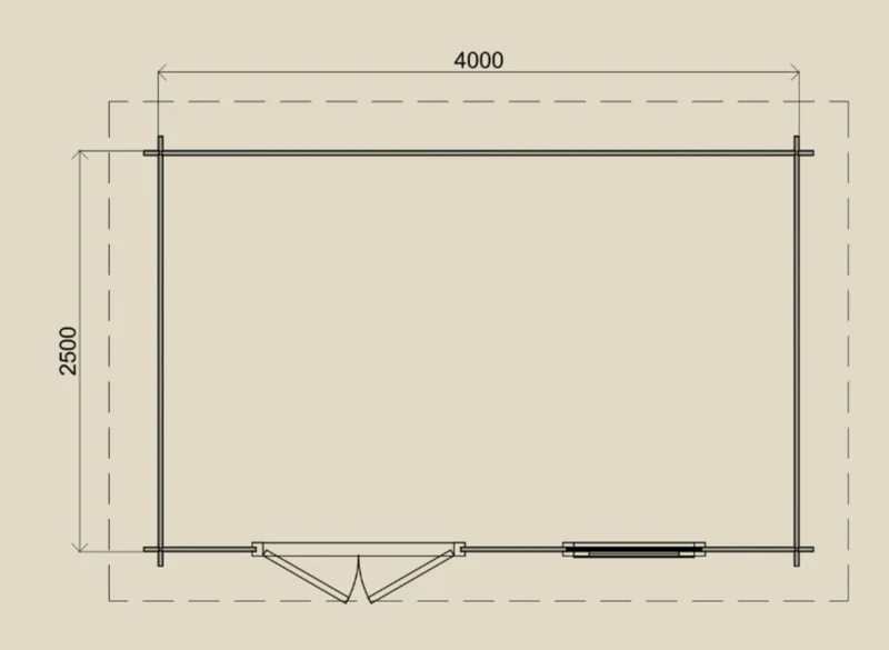 Gartenhaus Bergisch Gladbach 400 cm x 250 cm