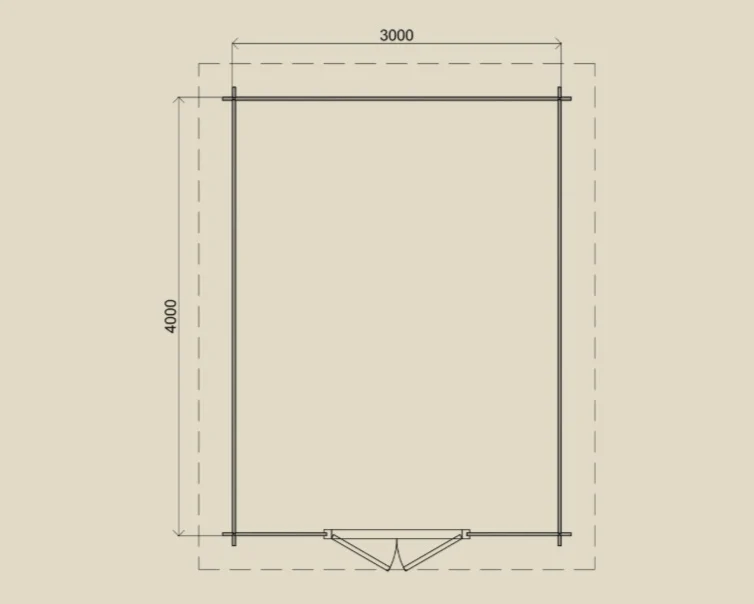 Gartenhaus Bergisch Gladbach 300 cm x 400 cm