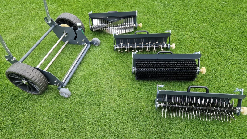 Lawn Dethatcher with Interchangeable Cartridges