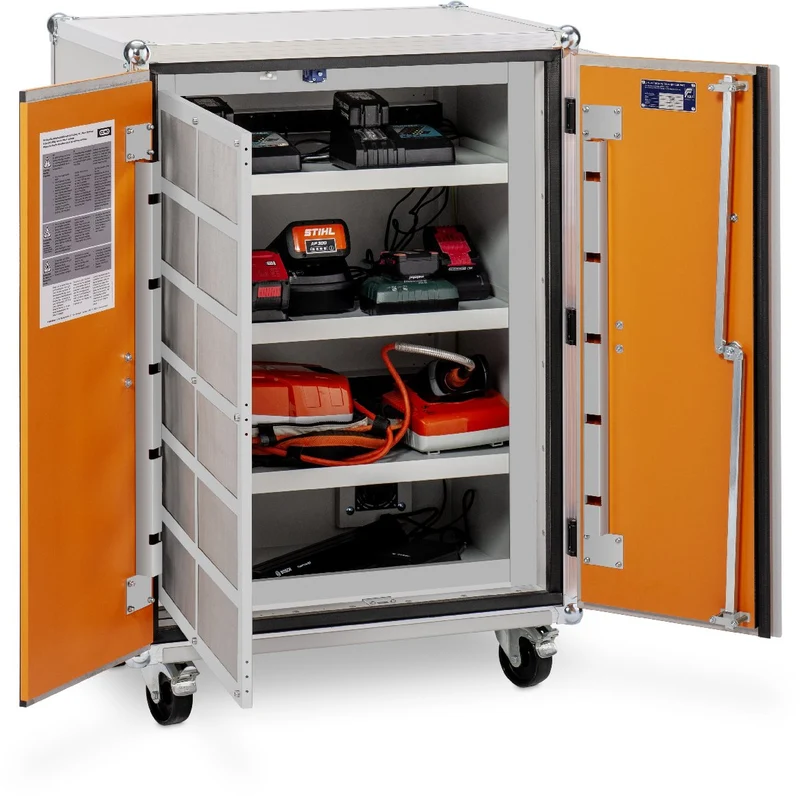 CEMO Akku-Ladeschrank Premium Plus 8/10, 230 V mit Rollen 211.7046.020