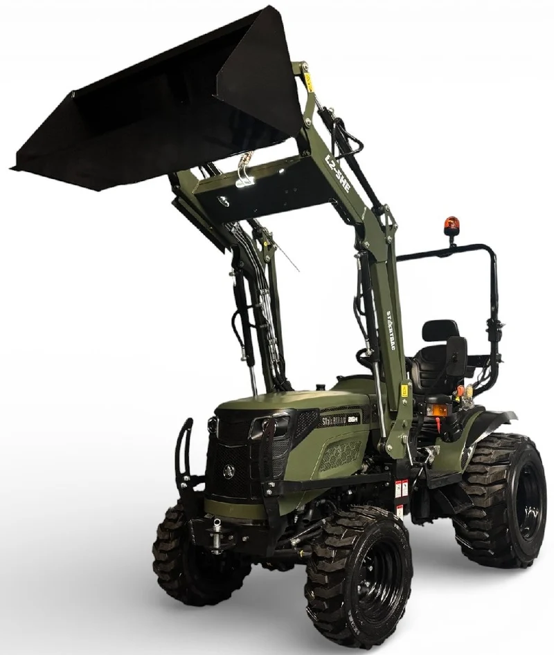 Startrac Allrad-Kleintraktor 26 HST mit Galaxy-Garden-Pro-Bereifung + Frontlader inklusive Schaufel