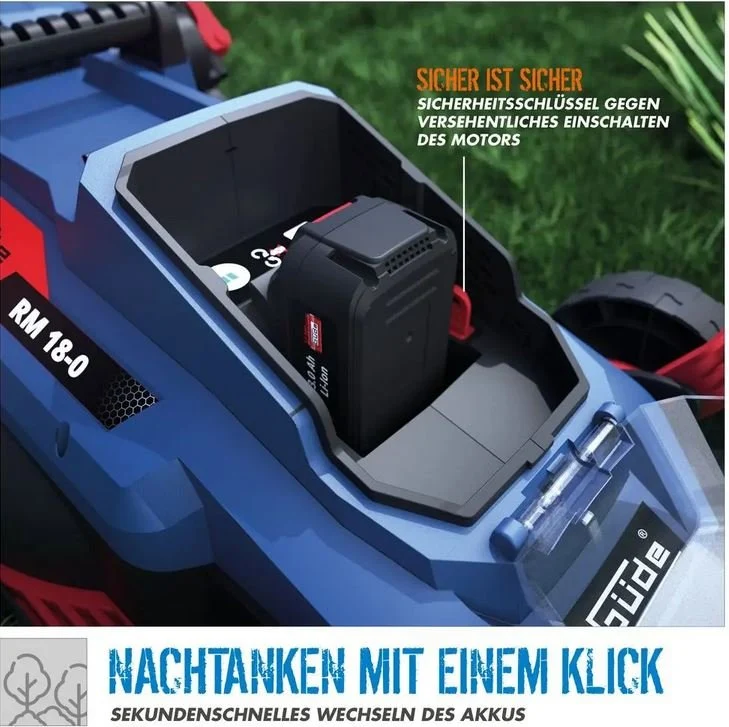 Güde Akku-Rasenmäher RM 18-401-23 - inkl. Akku und Ladegerät