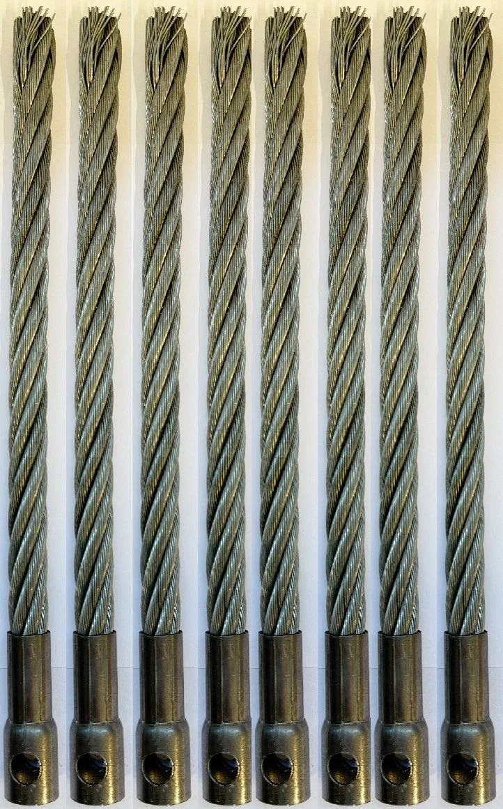AS-Motor Zopfbürste lang 8 Stück G07399002 - weiche Ausführung wie Serie