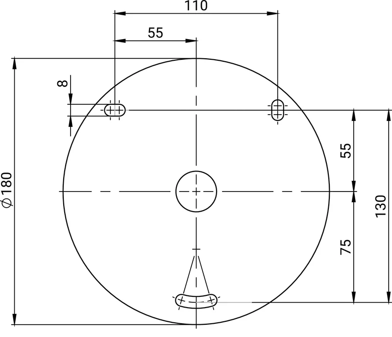 Wandschlauchhalter TURBO B.427mm T.215mm ALBA