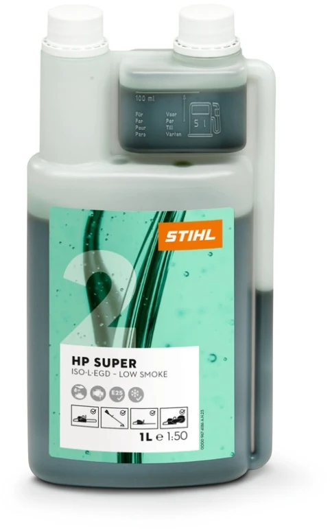 STIHL 2-Takt-Motoröl HP Super, 1L Dosierflasche (für 50 l Kraftstoff)