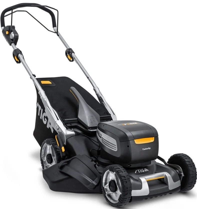 Stiga Akku-Rasenmäher Twinclip 950e V Kit - inkl. 2x 7,5 Ah Akkus und Ladegerät